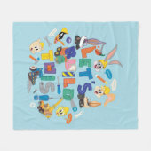 Couverture Polaire BUGS BUNNY BUILDERS™| Collage "Construisons Cela" (Devant (Horizontal))
