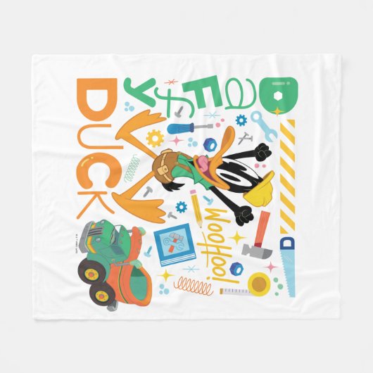 Couverture Polaire BUGS BUNNY BUILDERS™| DAFFY DUCK™ Work Tools (Devant (Horizontal))