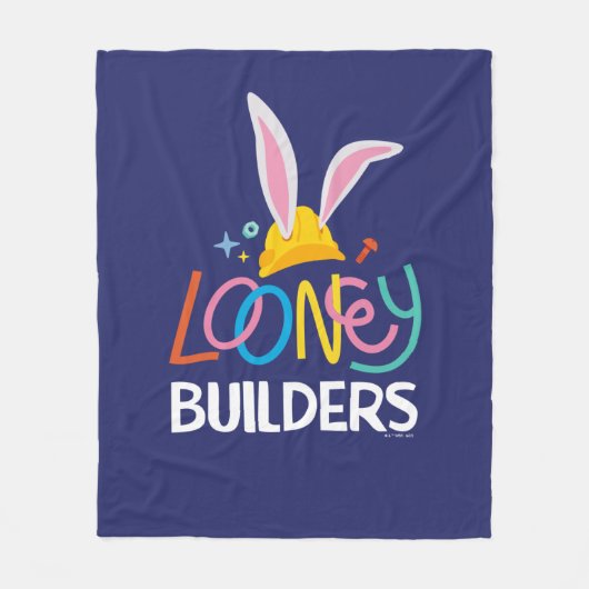 Couverture Polaire BUGS BUNNY BUILDERS™| Hard Hat Stacked Logo (Devant)