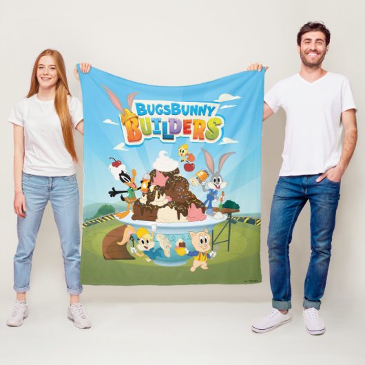 Couverture Polaire BUGS BUNNY BUILDERS™| Looney Builders Glace (En situation)