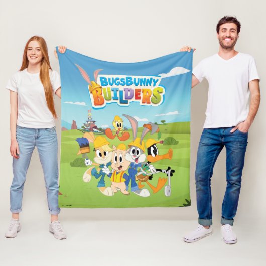 Couverture Polaire BUGS BUNNY BUILDERS™| The Looney Builders Group (En situation)