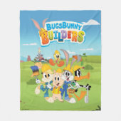 Couverture Polaire BUGS BUNNY BUILDERS™| The Looney Builders Group (Devant)
