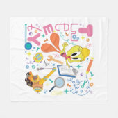 Couverture Polaire BUGS BUNNY BUILDERS™| TWEETY™ Work Tools (Devant (Horizontal))