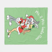 Couverture Polaire BUGS BUNNY™ et Lola Mistletoe Kiss (Devant (Horizontal))
