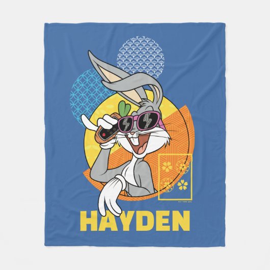 Couverture Polaire BUGS BUNNY™ - Graphique de vacances à Singapour (Devant)