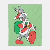 Couverture Polaire BUGS BUNNY™ Père Noël (Devant)