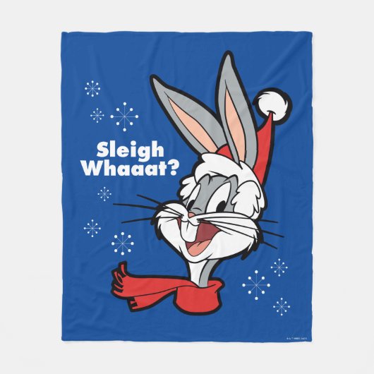 Couverture Polaire BUGS BUNNY™ "Sleigh Whaat ?" (Devant)