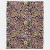 Couverture Polaire Bugs de Doodle sur mocha brown (Devant)