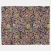 Couverture Polaire Bugs de Doodle sur mocha brown (Devant (Horizontal))