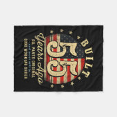 Couverture Polaire Built 55 Years Ago Funny 55th Birthday Usa Flag  (Devant (Horizontal))