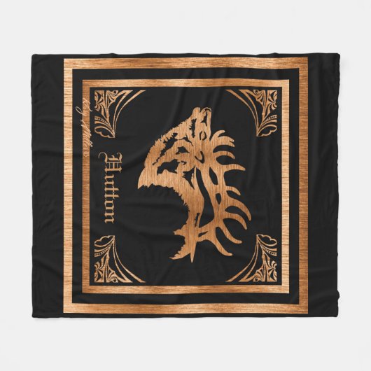 Couverture Polaire Bull Elk (Devant (Horizontal))