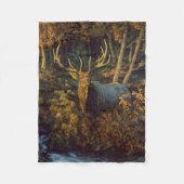 Couverture Polaire Bull Elk dans la forêt d'automne (Devant)
