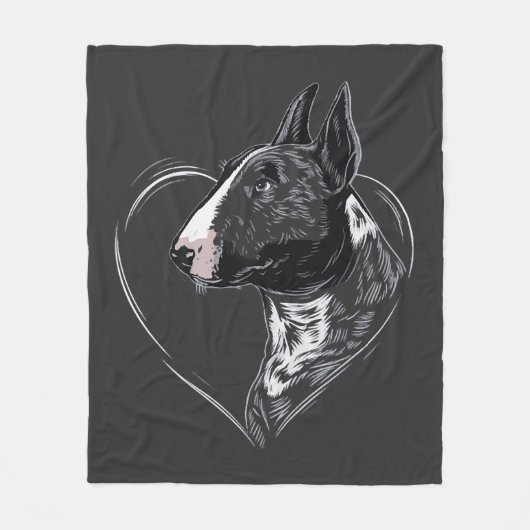 Couverture Polaire Bull Terrier (Devant)