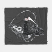 Couverture Polaire Bull Terrier (Devant (Horizontal))