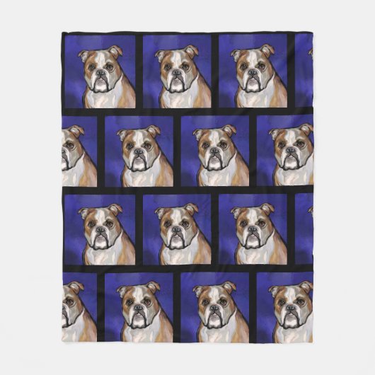 Couverture Polaire Bulldog (Devant)