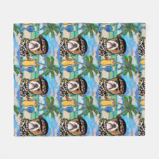 Couverture Polaire Bulldog (Devant (Horizontal))