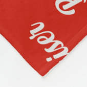 Couverture Polaire Bulldog avec nom Motif Noël (Coin)