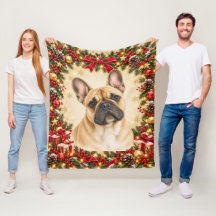 Bulldog français personnalisé de Noël avec photo