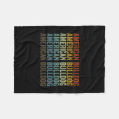 Couverture Polaire Bulldog Retro (Devant (Horizontal))