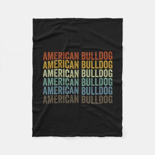 Couverture Polaire Bulldog Retro (Devant)