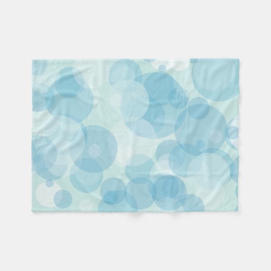 Couverture Polaire Bulles bleues (Devant (Horizontal))