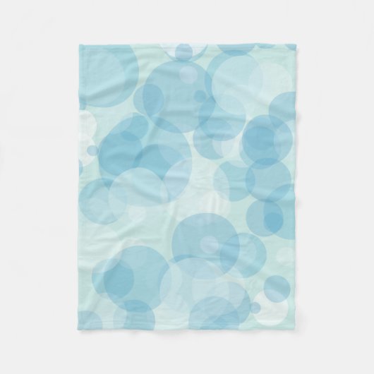 Couverture Polaire Bulles bleues (Devant)