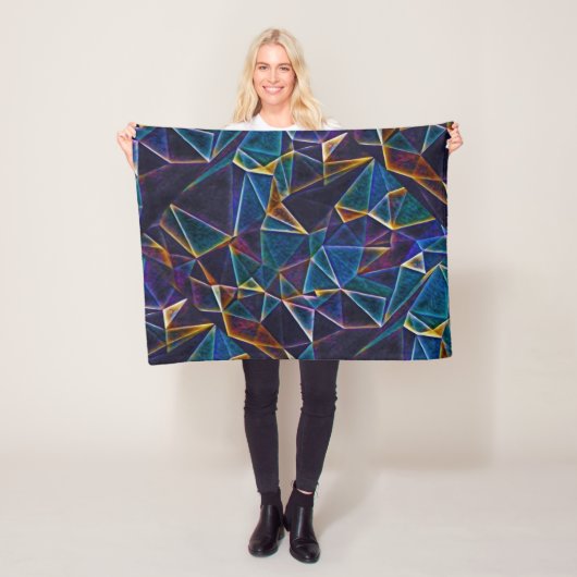 Couverture Polaire Bulles cassées Blanche polaire (En situation)