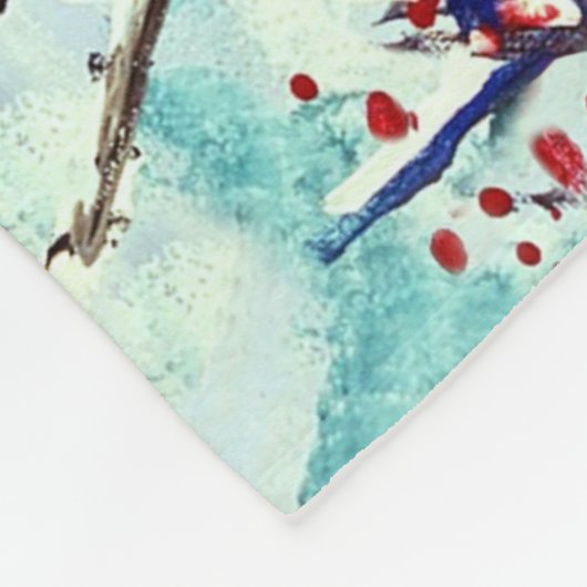 Couverture Polaire Bullfinch Birds (Coin)