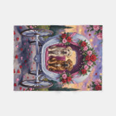 Couverture Polaire Bullmastiff Dog Valentine's Day (Devant (Horizontal))