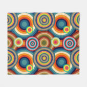 Couverture Polaire Bullseyes colorés (Devant (Horizontal))