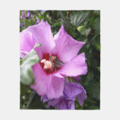 Couverture Polaire Bumblebebe sur la fleur d'Hibiscus (Devant)