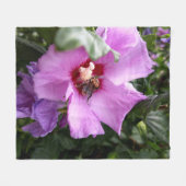 Couverture Polaire Bumblebebe sur la fleur d'Hibiscus (Devant (Horizontal))