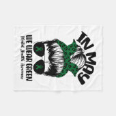 Couverture Polaire Bun En Mai Nous Portons Vert Santé Mentale Sensibi (Devant (Horizontal))