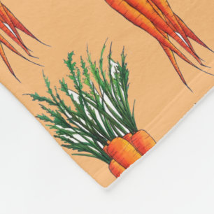 Couverture Polaire Bunch de carottes Orange Vegetable Veggie Garden