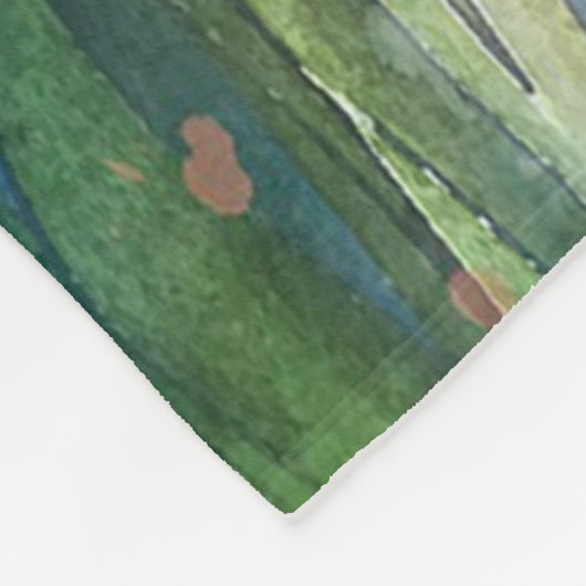 Couverture Polaire Bunnies d'aquarelle (Coin)