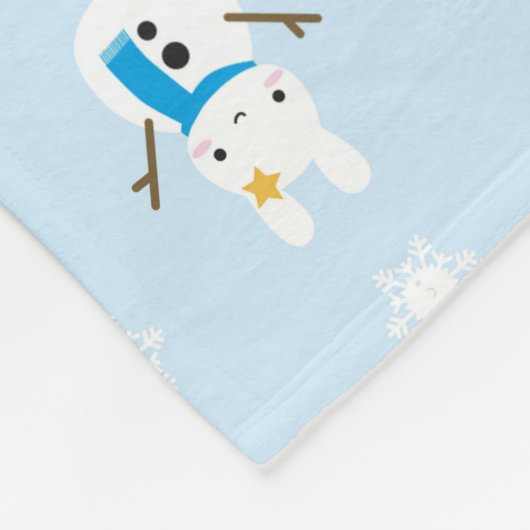 Couverture Polaire Bunnies Neige & Pandas Neige (Coin)