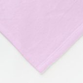 Couverture Polaire Bunny. Blanc et rose. (Coin)