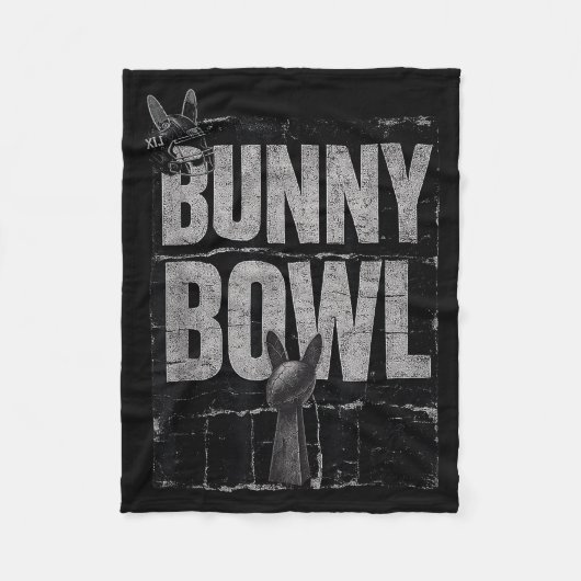Couverture Polaire Bunny Bowl Funny Halftime Show 2026 (Devant)