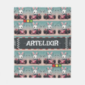 Couverture Polaire Bunny Car Racer (Devant)