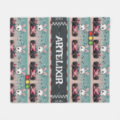 Couverture Polaire Bunny Car Racer (Devant (Horizontal))