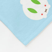 Couverture Polaire Bunny de neige hivernale de Kawaii (Coin)