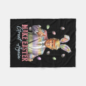 Couverture Polaire Bunny Funny Trump Rendre Pâques grand Rabbit H (Devant (Horizontal))