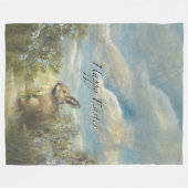 Couverture Polaire Bunny Lane PÂQUES  (Devant (Horizontal))