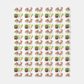 Couverture Polaire Bunny Pâques Classique Vacances Cosy (Devant)