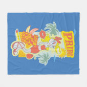 Couverture Polaire BUNNY™ Pride - Livin' My Best Life (Devant (Horizontal))