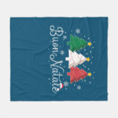 Couverture Polaire Buon Natale Italian Christmas Tree (Devant (Horizontal))
