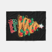 Couverture Polaire Buon Natale Italian Pasta Spaghetti Funny Christma (Devant (Horizontal))