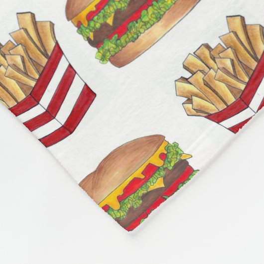 Couverture Polaire Burger d'appariement de restauration rapide classi (Coin)