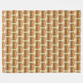 Couverture Polaire Burger Hamburger Cheeseburger Restauration rapide (Devant (Horizontal))