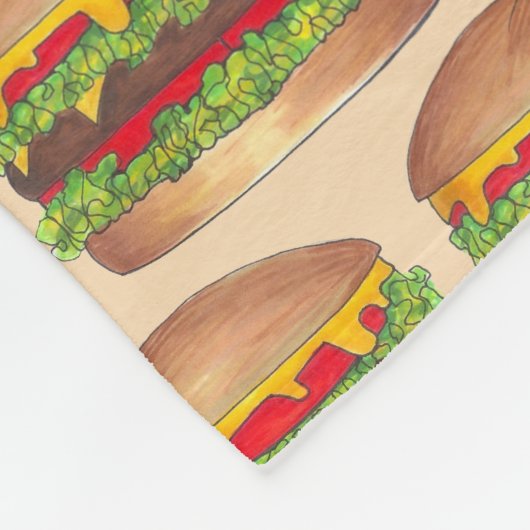 Couverture Polaire Burger Hamburger Cheeseburger Restauration rapide (Coin)